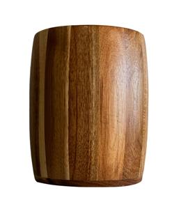 Utensilio de cocina de bambú Crock Holder Caddy 6 "x 4 1/2" (Acacia ovalada) Decoración Titular de flores secas - Product Image 1