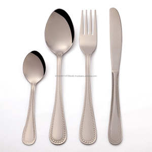 Fantástico diseño de cuentas PVD de arcoíris, juego de cubiertos/cubiertos de acero inoxidable, grado 202/304, cuchara, tenedor y cuchillo, cuchara para bebé - Product Image 2