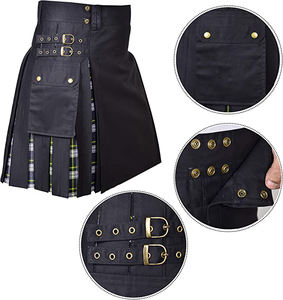 Tartan Kilt 5 Yard pour Hommes 2025 Nouveau Design Kilt Avec Bracelet En Cuir Prix Pas Cher Kilt Disponible - Product Image 2