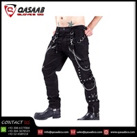 2026 tendance-gothique Punk-Rock coupe ajustée respirant pantalons décontractés Style hip-hop noir Cargo pantalon hommes pantalons