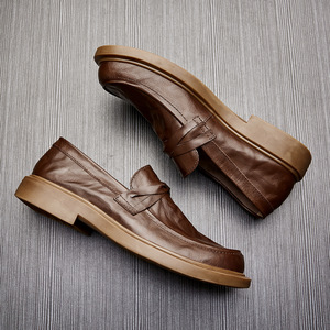 Zapatos Brogue de Gamuza Suave con Bordes Perforados y Suela Ligera, Zapatos Casuales para Hombre, Zapatos de Moda - Product Image 4