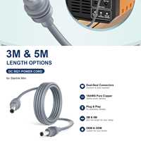 Câble d'alimentation 3M 5M DC 5521 Mâle-Mâle pour Starlink Mini, Cordon de remplacement en cuivre pur doublement isolé 18AWG pour VR, Van, Camping