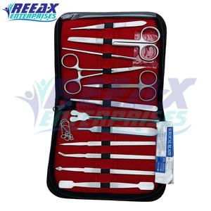 Kit de dissection de 22 pièces en acier inoxydable à utiliser à l'hôpital avec étui pour étudiants en biologie vétérinaire par REEAX ENTERPRISES - Product Image 3