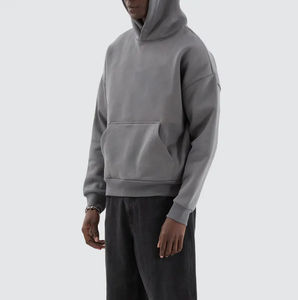 เสื้อฮู้ดดี้สตรีทแวร์ผ้าหนานุ่มพิมพ์ลายโลโก้ดิจิทัลแบบกำหนดเองสำหรับผู้ชาย - Product Image 5