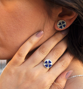 Pierre en forme de coeur fabriquée à la main Lapis Lazuli sur bague en argent sterling 925 cadeau de fête prix d'usine direct - Product Image 2