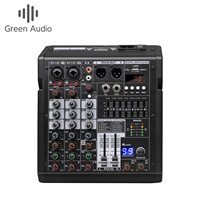 Table de Mixage Audio Sonore 4 Canaux GAX-TDS4, 99 Effets, Égaliseur 7 Bandes, Lecture et Enregistrement USB PC, Console de Mixage DJ Bluetooth pour Fêtes
