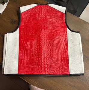 Chaqueta de Piel de Oveja Vintage con Cuello en V, Impermeable, Cortavientos, Transpirable, Informal, para Invierno, Chaleco de Cuero OEM - Product Image 6