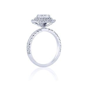 Bague de fiançailles en diamant de laboratoire de haute qualité, or 14 carats, taille ronde, VVS2, couleur E, certifiée IGI, bijoux éthiques et durables - Product Image 2