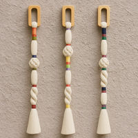 Boule de sphéricité unique enveloppée de plusieurs couleurs Tentures murales à bulles de macramé Art Designs Décoration intérieure Décoration murale pour Boho Home