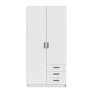Kit Armadio Sprint 2 Ante +3 Cassetti Bianco - Product Image 1