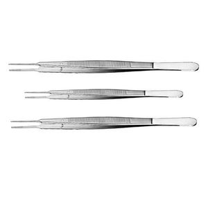 Pinzas de papel de aluminio Meriam, pinzas de algodón y apósito, alicates de tejido, pico curvo dentado quirúrgico, tejido de Punta extrafina curvada - Product Image 5