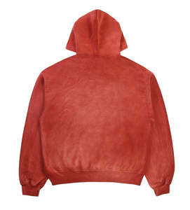 Hoodie en molleton surdimensionné à col pull, couleur unie, respirant, effet délavé, design OEM personnalisé, faible MOQ, confortable, décontracté, tendance - Product Image 2