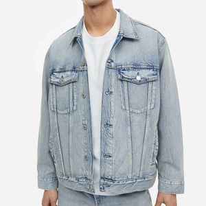 Veste coupe décontractée garçons sport Jean grande taille hommes manteau d'hiver vestes Bomber personnalisées 2023 vente en gros de haute qualité OEM - Product Image 2