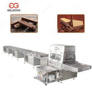 Nueva Línea de Recubrimiento de Galletas con Glaseado, Máquina para Hacer Obleas de Chocolate, Totalmente Automática, Tipo Correa, Máquina para Hacer 1000 Donas de Chocolate - Product Image 3