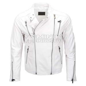 Blouson en cuir pour homme, collection hiver 2025, directement de l'usine, style urbain, logo avant personnalisable, écologique et respirant - Product Image 1