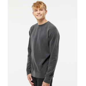 Sweat à capuche 100% coton de haute qualité pour hommes impression broderie sweats à col rond personnalisés - Product Image 2