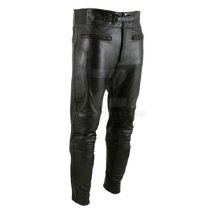 กางเกงหนังผู้ชายสีเข้มน้ำหนักเบาออกแบบโลโก้ได้ตามต้องการ - Product Image 3