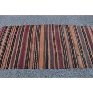 พรมขนสัตว์สีน้ำตาลแดงแบบดั้งเดิมดั้งเดิมดั้งเดิมขนาด3.7X7.8ฟุตวินเทจตุรกีพื้นที่ขนาดใหญ่เย็บปะติดปะต่อกันสี่เหลี่ยมผืนผ้าน้ำยางนามธรรมสำหรับใช้ในห้องโถง - Product Image 4