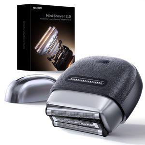 Afeitadora Eléctrica Impermeable IPX7 para Hombre, Mini Afeitadora de Láminas, Triple Cuchilla, Lavable, Afeitadora Rotatoria, Repuesto para Cara y Cuerpo, Alemana - Product Image 1