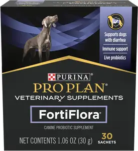 पुरिना प्रो प्लान पशु चिकित्सा अनुपूरक फोर्टिफ्लोरा डॉग प्रोबायोटिक अनुपूरक, कुत्ते पोषण अनुपूरक - 30 सेंट। बॉक्स