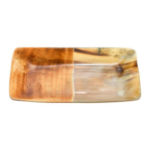 Bandeja de postre de cuerno Natural grande de Calidad exclusiva Diseño clásico único Forma personalizada Bandeja de cuerno de búfalo Elegante Premium - Product Image 1