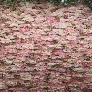 Décoration désherbage du dos tombant toile de fond personnalisée en soie suspendue fausses fleurs artificielles fleurs murales pour décorations de mariage - Product Image 2