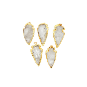 หัวลูกศรตรัสรู้ทางจิตวิญญาณสไตล์วินเทจวัสดุทองเหลืองชุบไฟฟ้าสำหรับเด็กสินค้าส่งออกที่ทันสมัย - Product Image 1