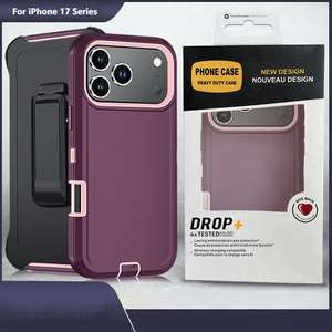 Étui antichoc ultra-résistant 3 couches TPU+PC pour 17 Pro Max avec design extérieur, logo personnalisé, emballage de vente au détail - Product Image 5