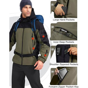 Chaqueta Táctica Resistente con Cierre de Cremallera Completo, Múltiples Opciones de Almacenamiento y Correas de Muñeca Ajustables - Product Image 5