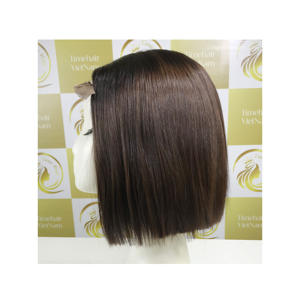 Borgoña rojo Glueless 2*6 Lacefront pelucas Bonestraight 8 ''10'' 12 ''extensiones de cabello humano vietnamita virgen Remy de alta calidad - Product Image 3