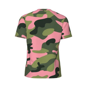 T-shirts en coton solide pour hommes de haute qualité T-shirts respirants à séchage rapide pour hommes T-shirt de plein air T-shirt camouflage pour la randonnée et la chasse - Product Image 3