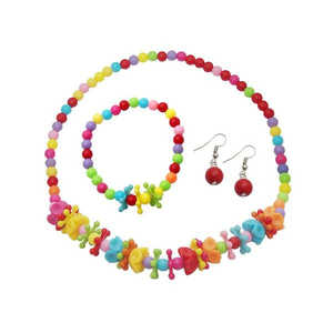 Cuteens Multicolour Gold Plated Copper Beads Necklace <b>Set</b> with <b>Bracelet</b> Elegant Fine Jewelry for Gifts-1106710 - Product Image 1