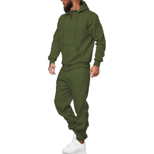 Jogging pour homme léger à 5 panneaux, vêtements de rue d'hiver, 100% coton, motif uni, vente en ligne à bas prix avec capuche surdimensionnée - Product Image 6