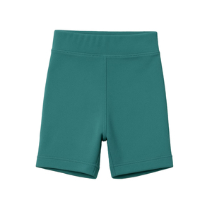 Sea Green Loose fit Biker Shorts With <b>Elastic</b> Waistband & Custom Logo for Gym OEM/ODM Men's Shorts - Product Image 2