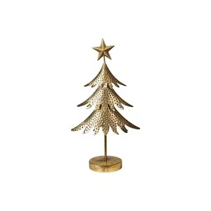 Árbol de Navidad de Metal para Mesa, Decoración Elegante Hecha a Mano para Celebraciones Invernales, Arreglo Festivo para Mesa del Hogar - Product Image 1