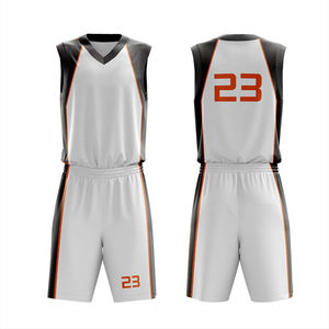 ชุดบาสเก็ตบอลฤดูร้อนคุณภาพสูง ระบายอากาศได้ดี ดีไซน์ใหม่ ขายส่ง รับผลิตตามแบบ สกรีนลายแบบซับลิเมชั่น โพลีเอสเตอร์ สำหรับทุกเพศทุกวัย ไซส์พลัส - Product Image 6