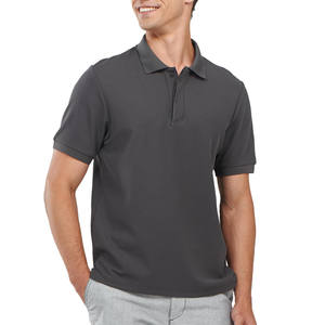 Polos lisos informales de Algodón 100% con logotipo personalizado al por mayor, polos clásicos para hombre de alta calidad para exteriores - Product Image 1