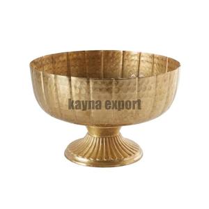 Florero Moderno de Metal Estilo Martillado para Decoración de Interiores, Florero de Lujo para Centro de Mesa - Product Image 1