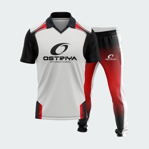 Ensemble de maillot et pantalon de cricket pour hommes, best-seller 2026, manches courtes, entièrement personnalisable par sublimation, uniforme pour adultes, disponible en toutes tailles - Product Image 4