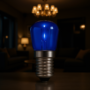 Bombilla Incandescente PEBETERO 10W E14 220-240V Azul - Product Image 3