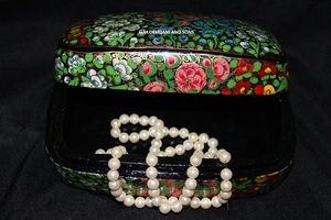 Elegant Handcrafted <b>Paper</b> Mache Jewelry & Trinket <b>Boxes</b> Timeless <b>Storage</b> with Artistic Charm - Product Image 3