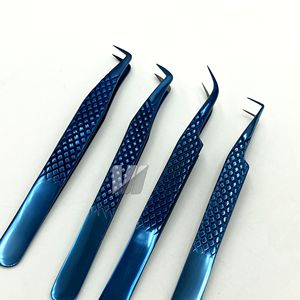 Pinzas de pestañas de acero inoxidable con logotipo personalizado profesional de alta calidad herramienta de belleza puntiaguda para extensiones de pestañas de fibra TP OEM - Product Image 2