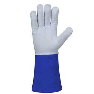 Gants de soudure de sécurité industrielle haute performance en cuir véritable respirant, résistants à l'eau et aux hautes températures - Product Image 4