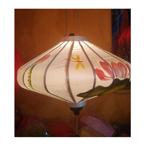 Lanterne en soie Hoi An meilleure vente lanternes en soie de bambou pour la décoration extérieure intérieure lanterne en soie vietnamienne suspendue - Product Image 5