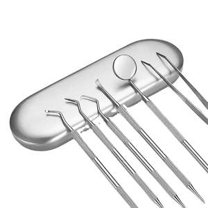 Mejor Venta de alta calidad removedor de cálculo dental dentista 6 piezas conjunto de herramientas con espejo escalador instrumentos quirúrgicos - Product Image 1