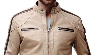 Veste en cuir d'hiver légère pour hommes avec col montant Décoration de poche personnalisable Conception à capuche confortable Fabriqué au Pakistan - Product Image 3