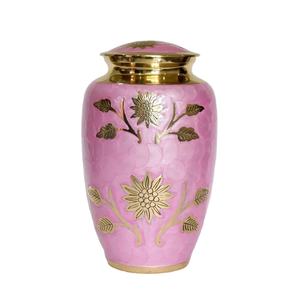 Urnes funéraires artisanales de haute qualité pour cendres, récipient commémoratif, pot décoratif en aluminium, prix de gros - Product Image 3