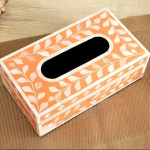 Wedding Event <b>Table</b> Decoration Handicrafts Mother of Pearl Tissue Box For Hotels Home and Restaurants Use Napkin Holder - Product Image 6