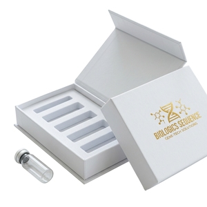 Custom Medical Grade Ampoule Packaging Box Rigid Magnetic Closure <strong>Book</strong> Shaped Embossing Recycled Materials <strong>Essential</strong> Oil Box - Product Image 2