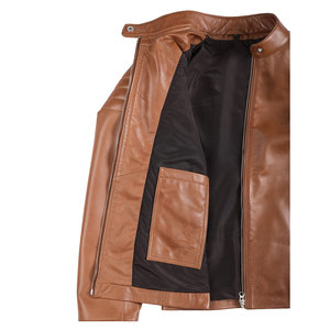 Chaqueta de Motocicleta de Cuero para Mujer, 100% de Alta Calidad, Transpirable, de Piel de Cordero Auténtica, Elegante - Product Image 5